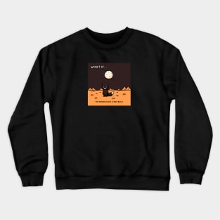 The Black Fox wondering Crewneck Sweatshirt